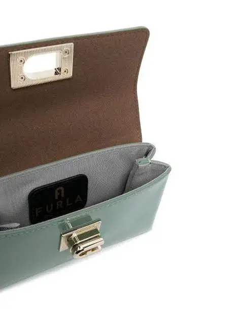 FURLA Mini Top handle bag Mint Green - Image 5