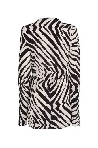 Rat & Boa Zebra Allegra Dress Black/White Size AU 10