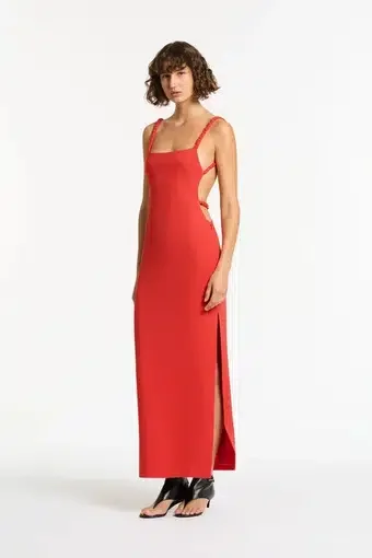 Sir the Label Spoerri Cutout Maxi Dress in Red Size AU 10