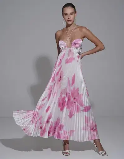 L’idee Hardin Gown Floral Size AU 8