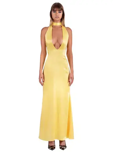 I am Delilah Margot Maxi Dress in Daffodil Yellow Size M / AU 10