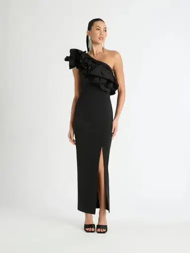 Sheike Hollywood Maxi Dress Black Size AU 12