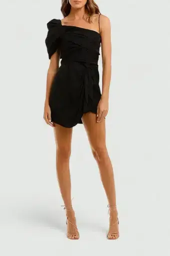Isabel Marant Margaretia Short Dress Black Size AU 10