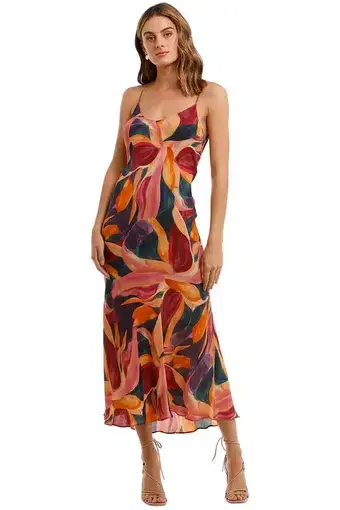Kachel Billie Dress in Multi Floral Size 12