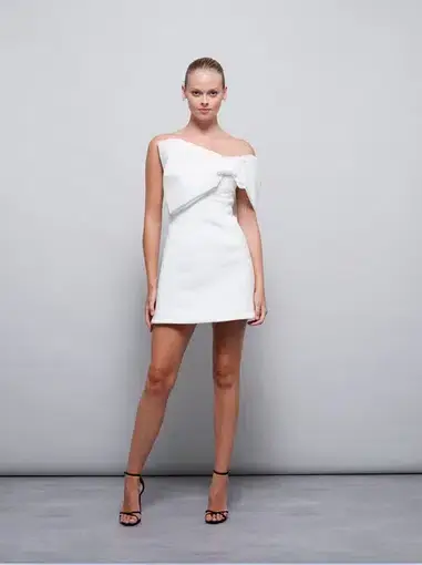 Rachel Gilbert Kace Mini Dress Ivory Size 10