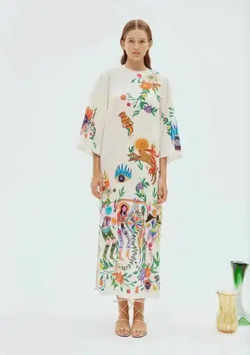 Alemais Meagan Midi Dress Print Size 4