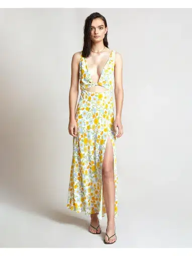 Bec & Bridge Cali Sun Maxi Dress Floral Size AU 6