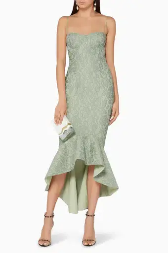 Elle Zeitoune The Maxwell Dress Sage Green Size 8
