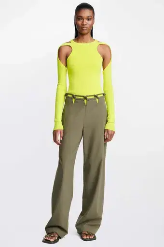 Dion Lee Rope Macrame Trousers Green Size XS / AU 6