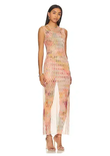 MISA Los Angeles Fernanda Dress Multi-colour Size 8