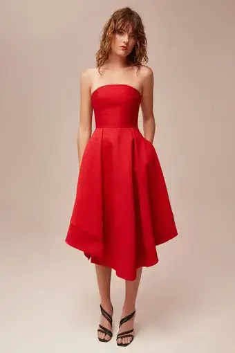 C/MEO Making Waves Dress Red Size 10