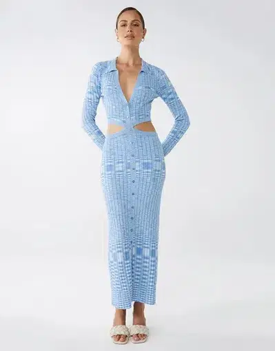 Lover Cartia Knit Dress Blue Size 12 