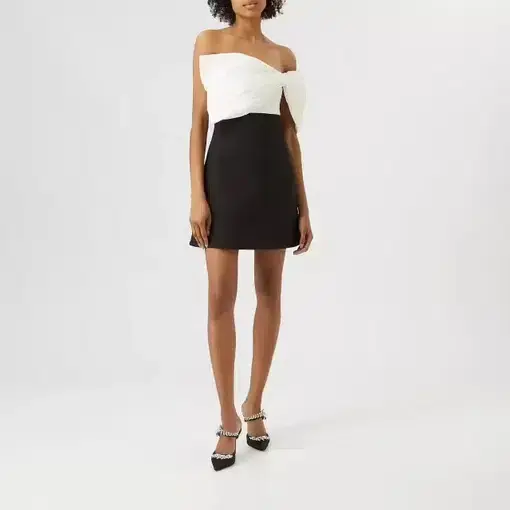 Rachel Gilbert Kace Mini Dress Black White Size 2/ Au 10