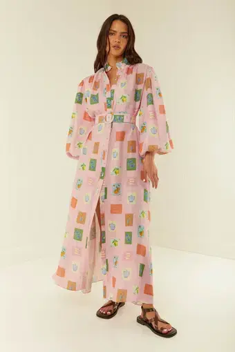 Palm Noosa Noddy Dress in Pink Emblem Size AU 14