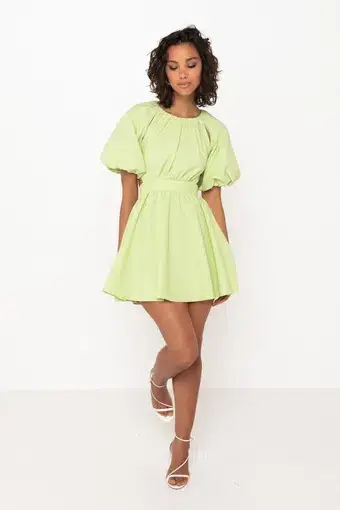Mossman Seahaze Mini Dress in Green Size 12