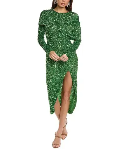 Rachel Gilbert Mirella Dress Green Size 2/ AU 10