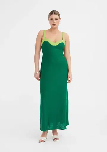 Jillian Boustred Regina Dress Green Size AU 14
