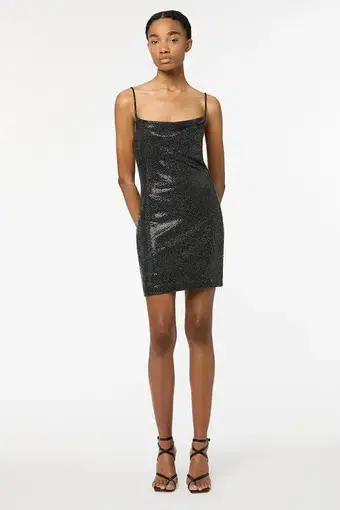 Manning Cartel Pixel Perfect Mini Dress Grey Size 6