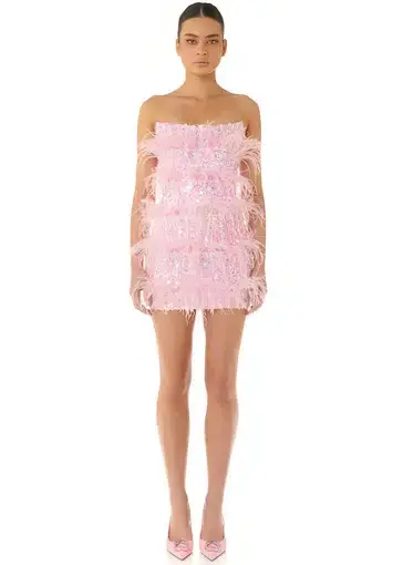 Eliya the Label Tiffany Mini Dress Pink Size M / AU 10