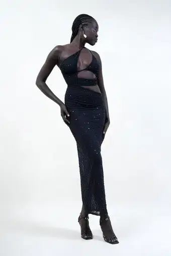 Dyspnea Strapped Dress Black Size 6-8