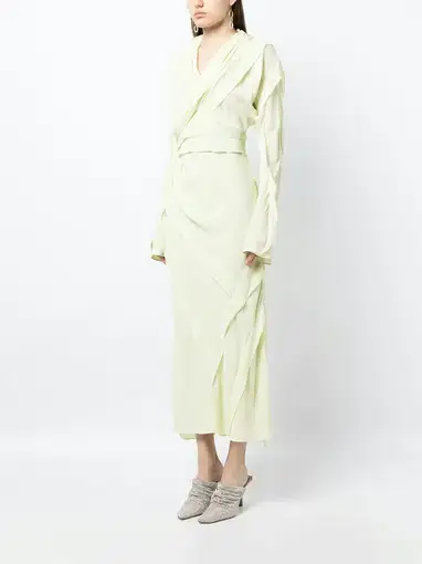 Rachel Gilbert Delfy Sleeve Midi Dress Seafoam Size 0 / AU 6 