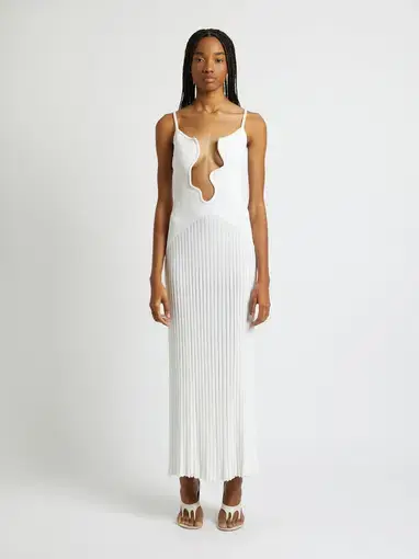 Christopher Esber Salacia Wire Sunray Dress White Size XS / AU 6