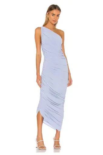 Norma Kamali Diana Gown Midi Celestial Blue Size 6