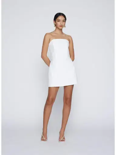 Anna Quan Boucle Paris Mini Dress in White Size AU 10