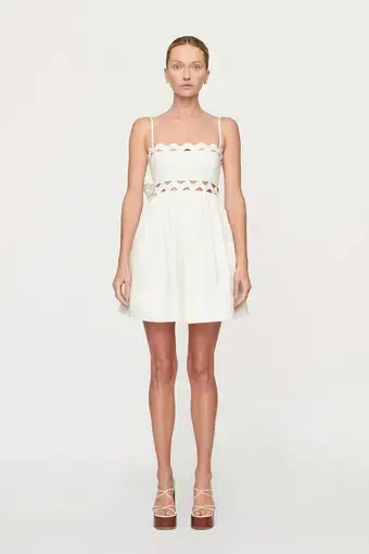 Clea Kalina Mini Dress White Size S / AU 8