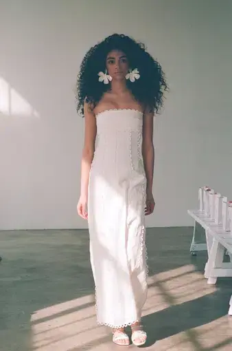 Zaco Zaila Dress Off White Size M / AU 10