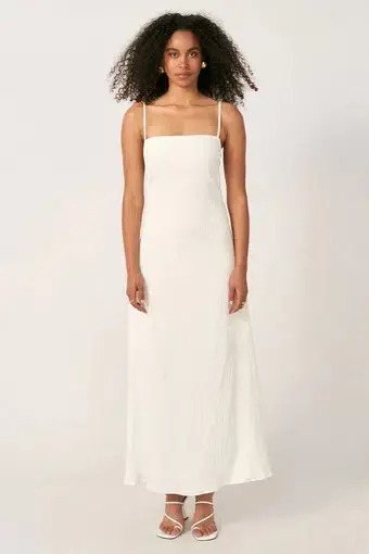 Sovere Georgia Maxi Dress White Size 8