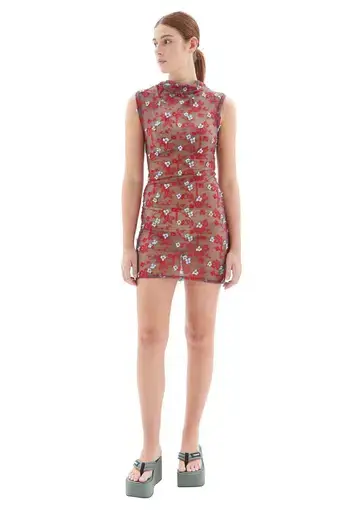 Ottolinger Lace Mini Dress Floral Size S / AU 8