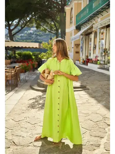 La Boheme Poppy Dress Wild Lime One Size