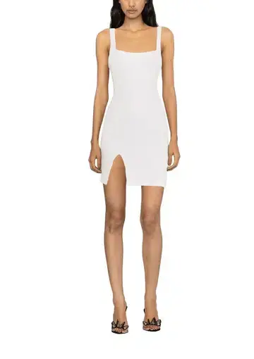  Oceanus Sofia Mini Dress White Size 8