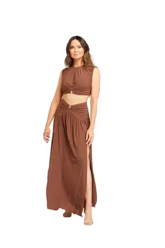 Bec & Bridge Minx Top and Skirt Set in Copper Size 8 
