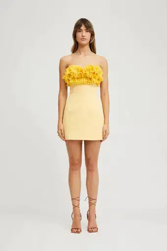 Tojha Lia Dress Lemon Size 8