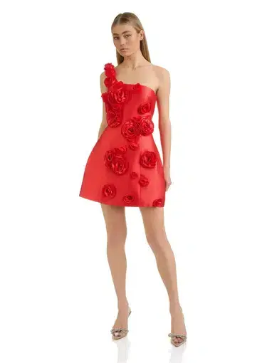 Eliya The Label Amara Mini Dress Red Size L / AU 12