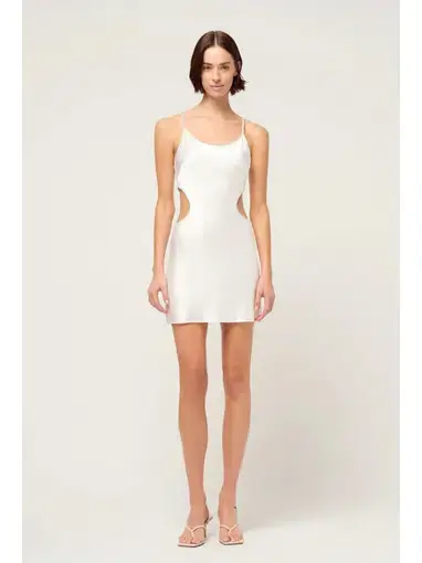 Michael Lo Sordo Mini Dress White Size AU 12