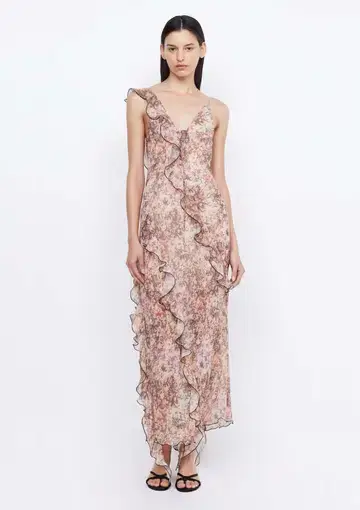 Bec & Bridge Courtney Frill Maxi Dress Versailles Floral Size 10