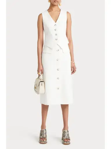 Husk Maya Waistcoat & Skirt in White Size AU 8
