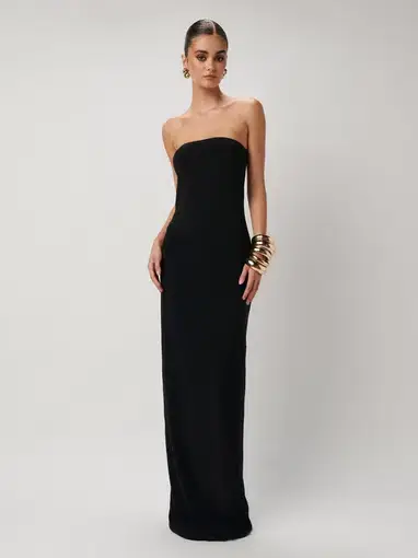Effie Kats Danita Dress Black Size L/ Au 12