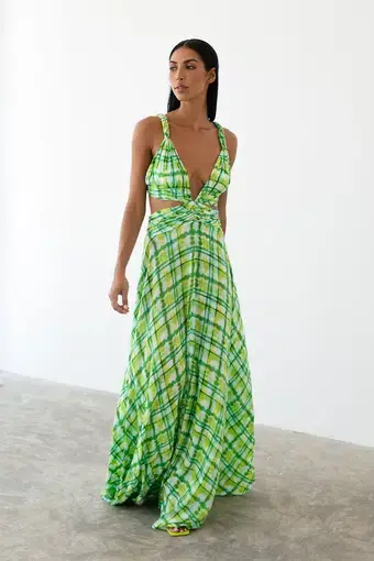 Le Salty Label Skylar Gown Green Size 6