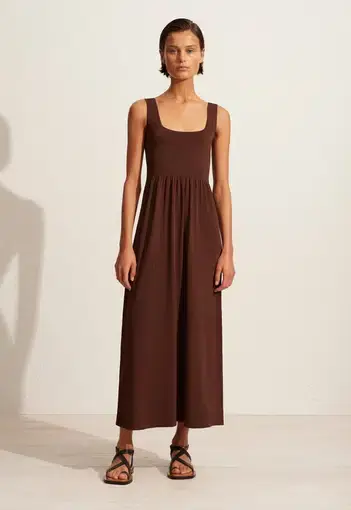 Matteau Classic Knit Dress Brown Size 3 / AU 10