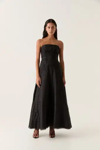 Aje Soundscape Maxi Dress in Black Size 12