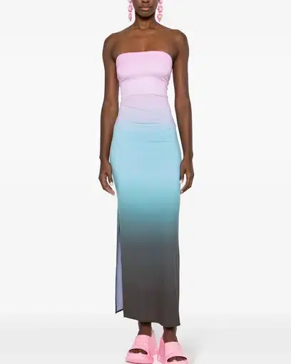 Gimaguas Gradient-Effect Lea Maxi Dress Multi Size S/AU 8