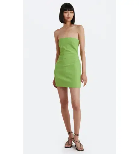 Bec & Bridge Karina Mini Dress Pea Green Size 6