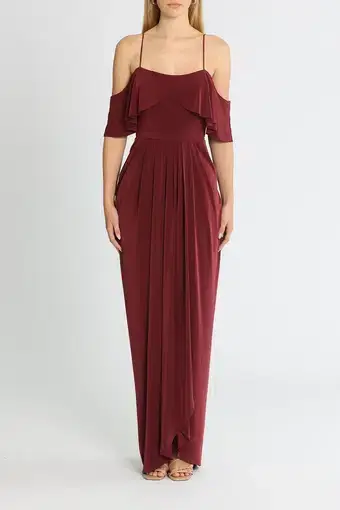 Tania Olsen Arianna Gown in Wine Size 10