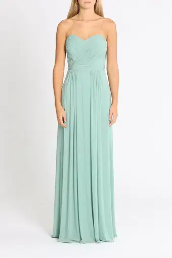 Tania Olsen Raven TO832 Strapless Gown in Mint Size 10