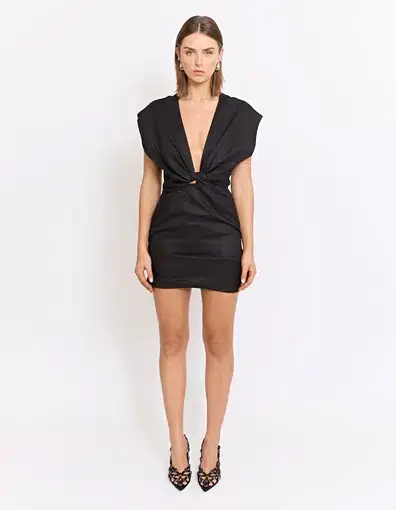 Pfeiffer Apollo Mini Dress Black Size S / AU 8