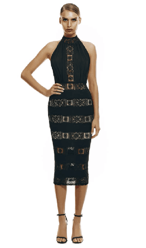 Misha Collection Portia Black Dress size 8